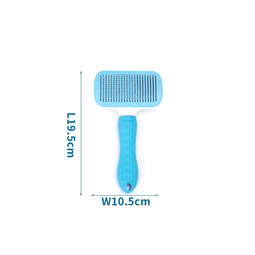 Nobleza - Brosse pour chiens et chats bleue