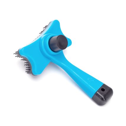 Nobleza - Brosse pour chiens et chats bleue/noire