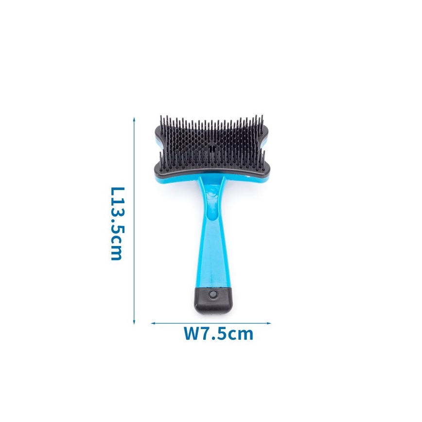Nobleza - Brosse pour chiens et chats bleue/noire