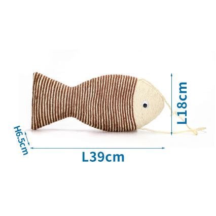 Nobleza - Jouet à gratter pour chats poisson