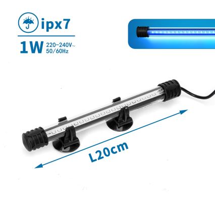 Nobleza - LED Aquariumverlichting LED/1W/230V IPX7 20 cm