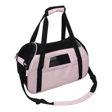 Nobleza - Sac pour transport d'animaux 43 cm rose