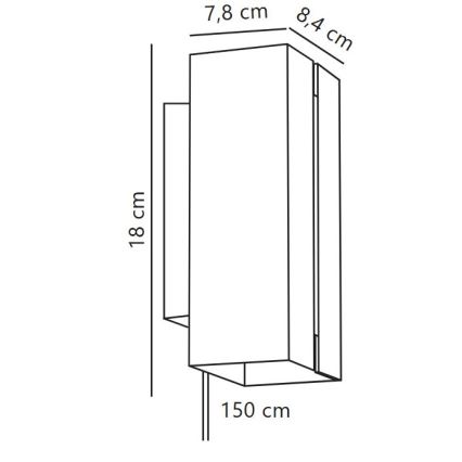 Nordlux - Applique murale à intensité variable CURTIZ 2xLED/4,5W/230V blanc