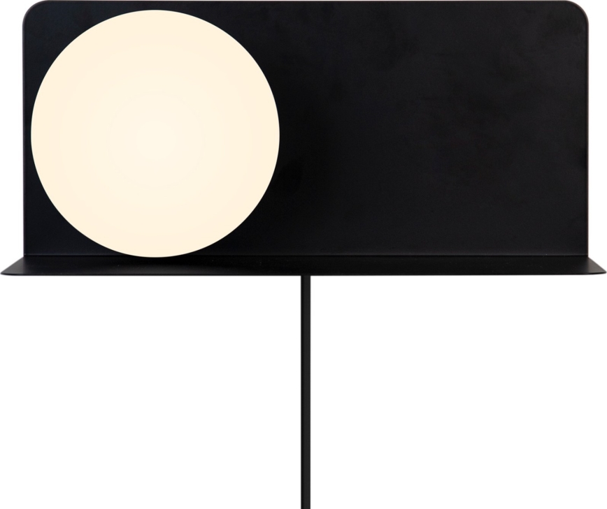 Nordlux - Applique murale avec étagère LILIBETH 1xE14/25W/230V noir