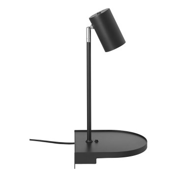 Nordlux - Applique murale avec tablette CODY 1xGU10/15W/230V noire