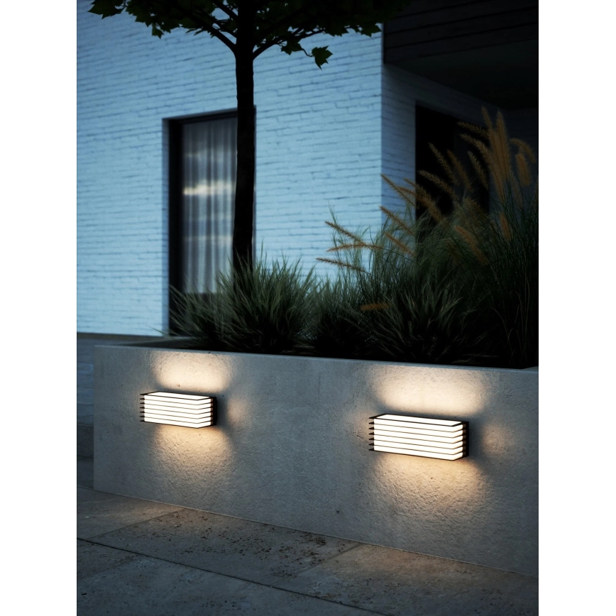 Nordlux - Applique murale d'extérieur FLUCTUS 2xE27/15W/230V IP44