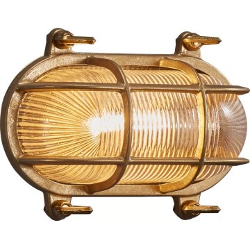 Nordlux - Applique murale d'extérieur HELFORD 1xE27/12,5W/230V IP64 laiton