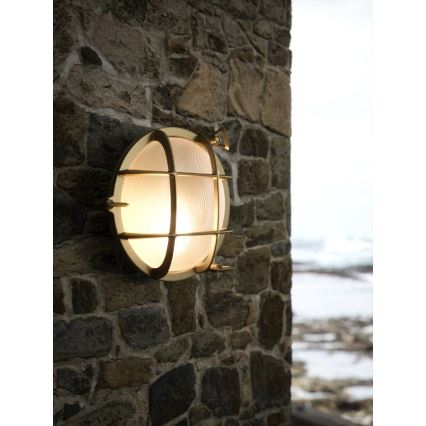 Nordlux - Applique murale d'extérieur POLPERRO 1xE27/12,5W/230V IP64 laiton