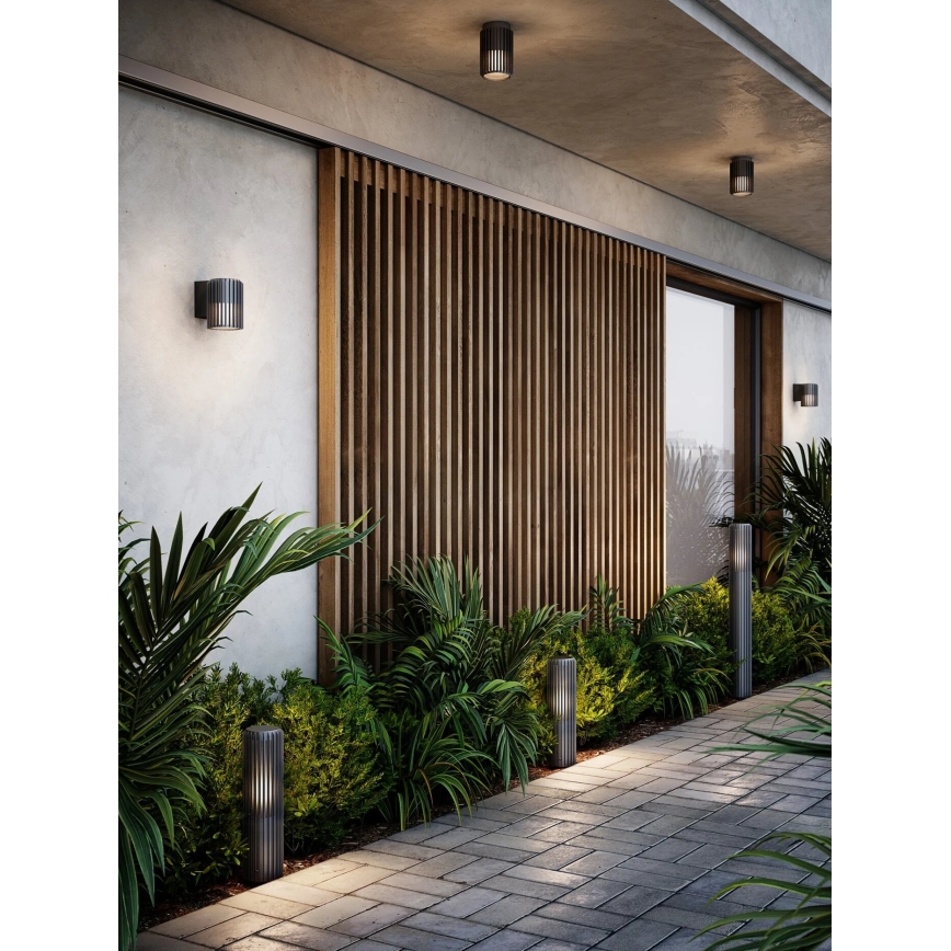 Nordlux - Applique murale extérieure ALUDRA 1xE27/15W/230V anthracite