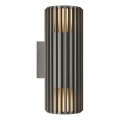 Nordlux - Applique murale extérieure ALUDRA 2xE27/15W/230V IP54 anthracite
