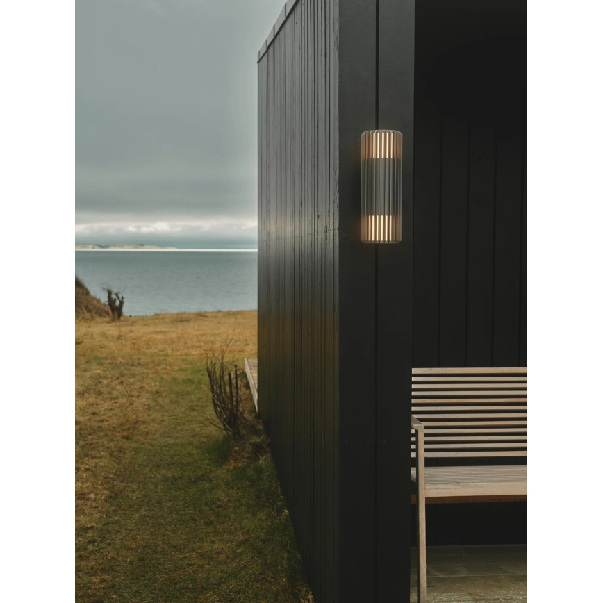 Nordlux - Applique murale extérieure ALUDRA 2xE27/15W/230V IP54 anthracite