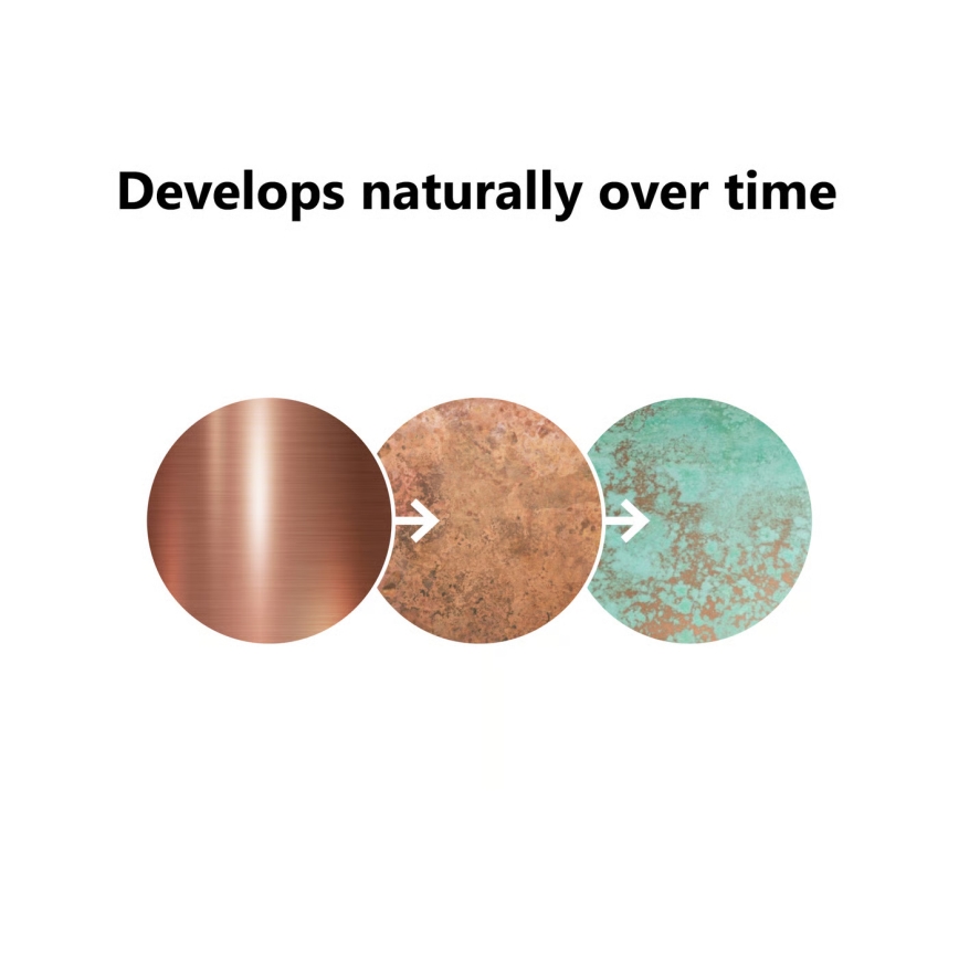 Nordlux - Applique murale extérieure avec détecteur BLOKHUS 1xE27/60W/230V IP54 cuivre