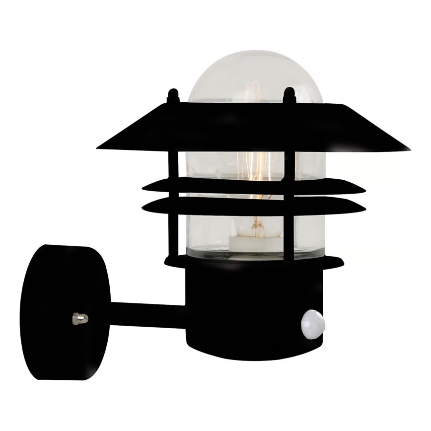 Nordlux - Applique murale extérieure avec détecteur BLOKHUS 1xE27/60W/230V IP54