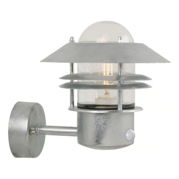Nordlux - Applique murale extérieure avec détecteur BLOKHUS 1xE27/60W/230V IP54