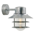 Nordlux - Applique murale extérieure BLOKHUS 1xE27/60W/230V IP54 argent