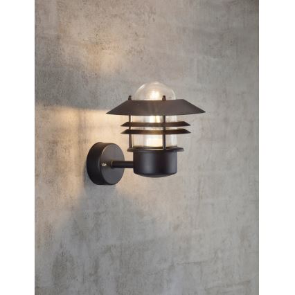 Nordlux - Applique murale extérieure BLOKHUS 1xE27/60W/230V IP54 noir