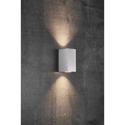 Nordlux - Applique murale extérieure CANTO 2xGU10/28W/230V IP44 blanche