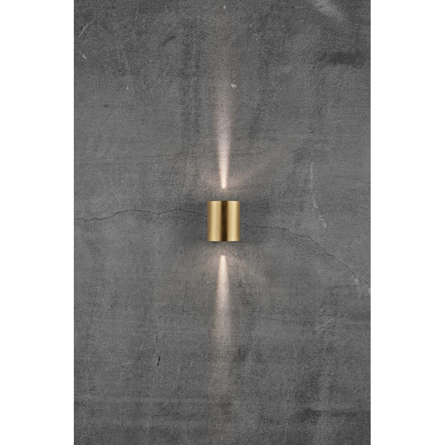 Nordlux - Applique murale extérieure LED CANTO 2xLED/5,5W/230V IP44 dorée