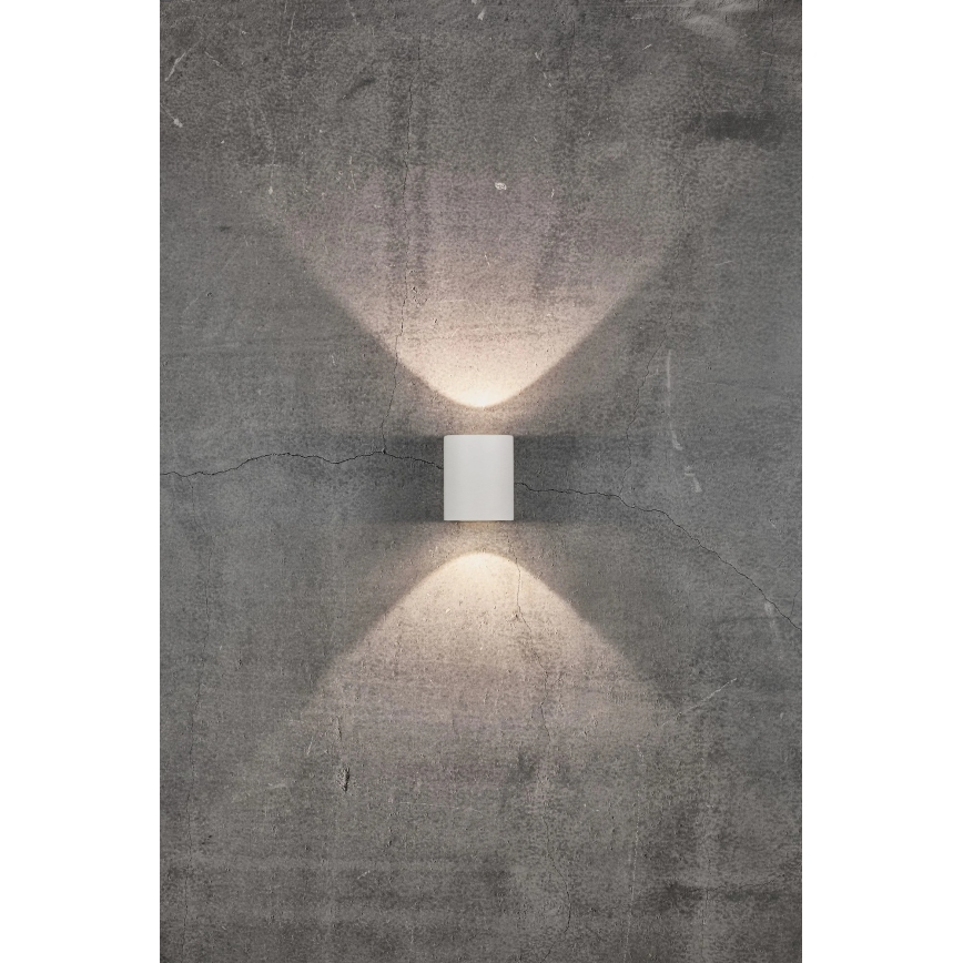 Nordlux - Applique murale extérieure LED CANTO 2xLED/6W/230V IP44 blanche