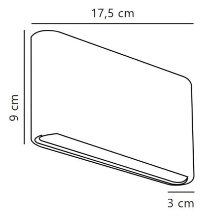 Nordlux - Applique murale extérieure LED KINVER LED/8,5W/230V IP54 blanche