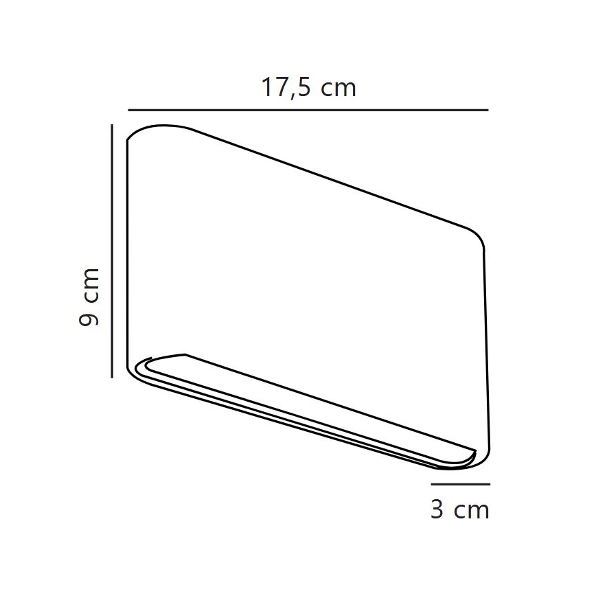 Nordlux - Applique murale extérieure LED KINVER LED/8,5W/230V IP54 blanche