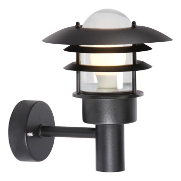 Nordlux - Applique murale extérieure LONSTRUP 1xE27/60W/230V IP44 noir