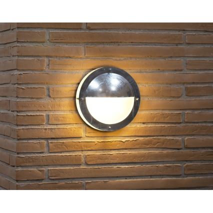 Nordlux - Applique murale extérieure MALTA 1xE27/60W/230V IP54 argent