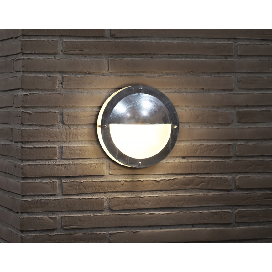 Nordlux - Applique murale extérieure MALTA 1xE27/60W/230V IP54 argent