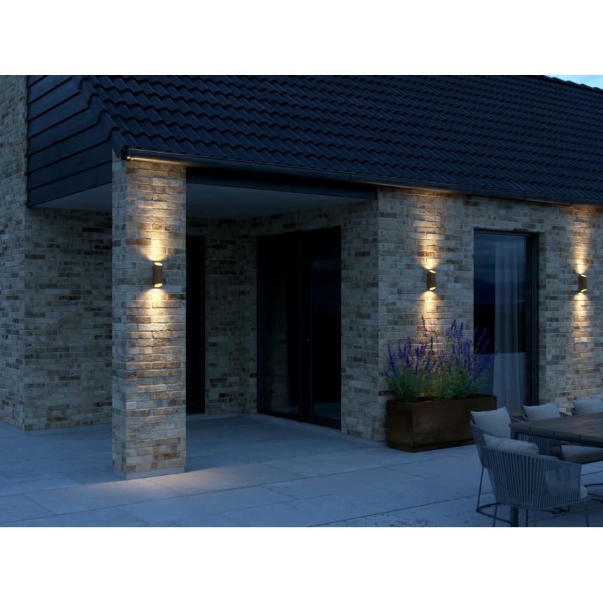 Nordlux - Applique murale extérieure NIKO 2xGU10/35W/230V IP54