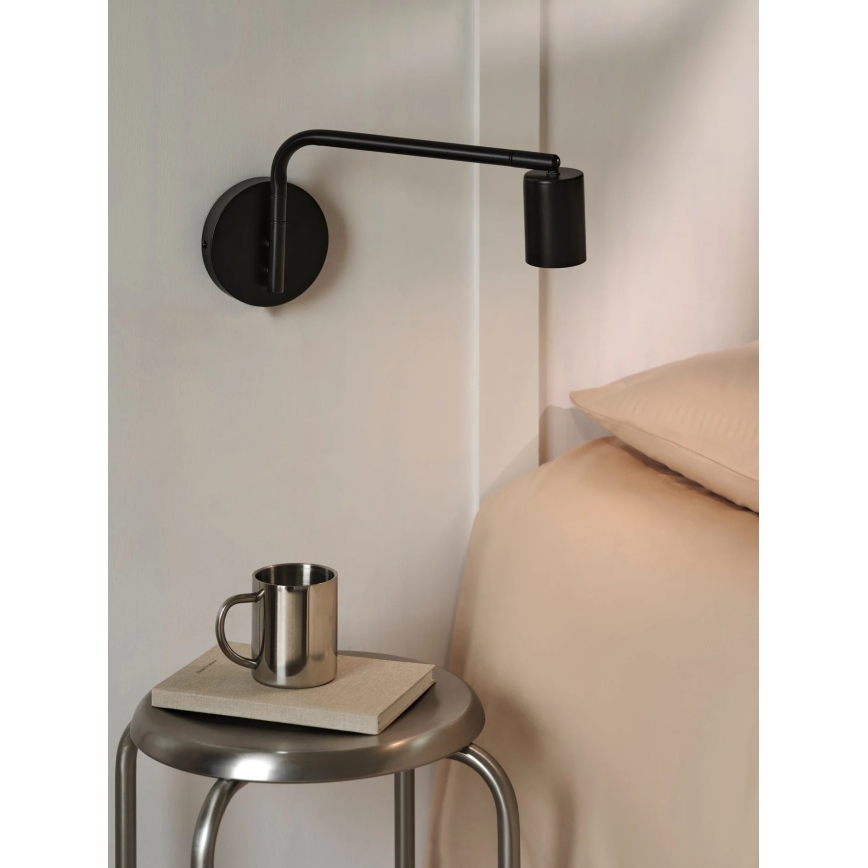 Nordlux - Applique murale orientable EXPLORE 1xGU10/5W/230V noire