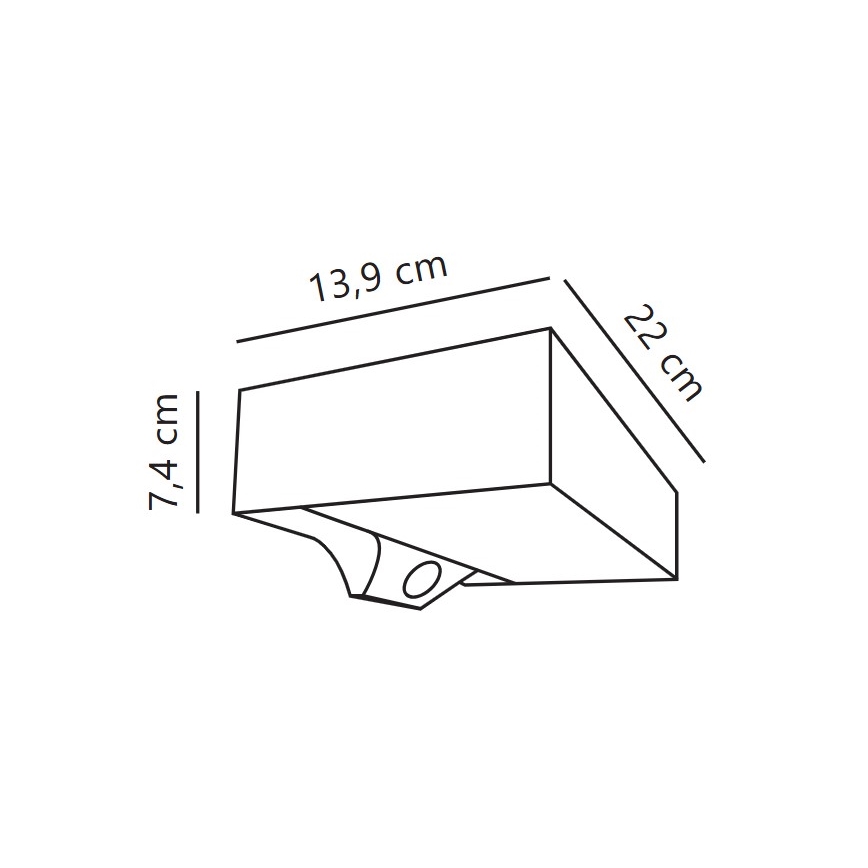 Nordlux - Applique murale solaire avec détecteur MONAY LED/5W/5V 3000K IP44