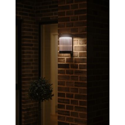 Nordlux - Applique murale solaire avec détecteur COUPAR LED/3,2W/5V 3000K IP44 1800 mAh noir