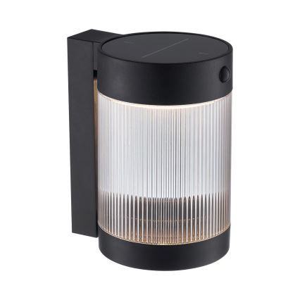 Nordlux - Applique murale solaire avec détecteur COUPAR LED/3,2W/5V 3000K IP44 1800 mAh noir