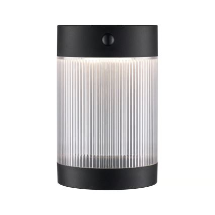 Nordlux - Applique murale solaire avec détecteur COUPAR LED/3,2W/5V 3000K IP44 1800 mAh noir