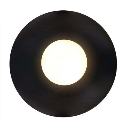 Nordlux - Badkamer plafondlamp SIONA 1xE27/60W/230V IP44 zwart