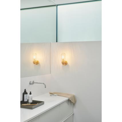 Nordlux - Badkamer wandlamp TUTAN 1xE14/25W/230V IP44 messing