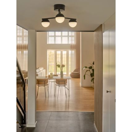 Nordlux - Bevestigde hanglamp CONTINA 3xG9/5W/230V zwart
