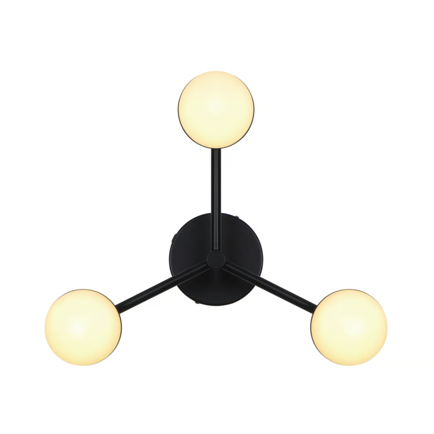 Nordlux - Bevestigde hanglamp CONTINA 3xG9/5W/230V zwart