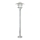 Nordlux - Buitenlamp AGGER 1xE27/60W/230V IP54 zilver 83 cm