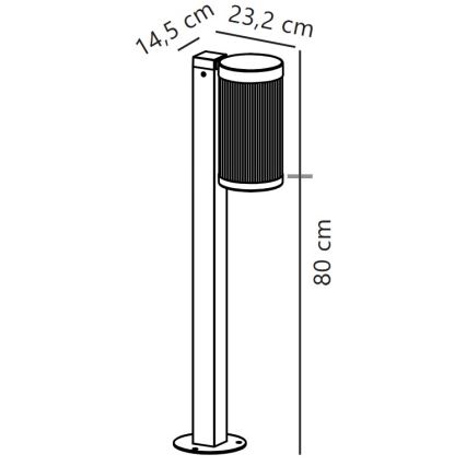 Nordlux - Buitenlamp COUPAR 1xE27/25W/230V IP54 wit