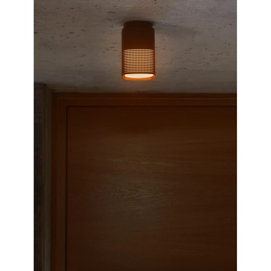 Nordlux - Buitenplafondlamp SIDARA 1xE27/15W/230V IP54 bruin