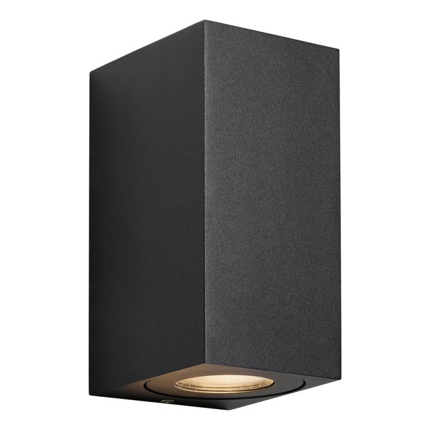 Nordlux - Buitenwandlamp CANTO 2xGU10/28W/230V IP44 zwart