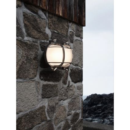 Nordlux - Buitenwandlamp HELFORD 1xE27/12,5W/230V IP64 grijs