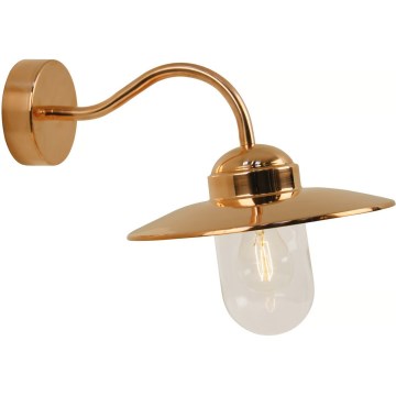 Nordlux - Buitenwandlamp LUXEMBOURG 1xE27/60W/230V IP54 koperkleurig