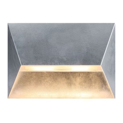 Nordlux - Buitenwandlamp PONTIO 2xGU10/25W/230V IP54 zilverkleurig