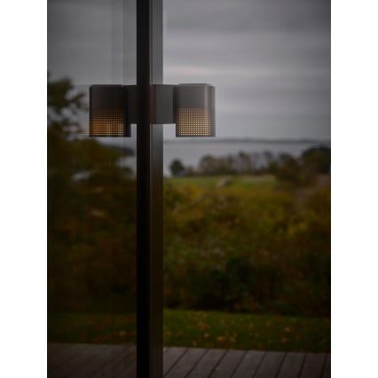Nordlux - Buitenwandlamp SIDARA 1xE27/15W/230V IP54 antraciet