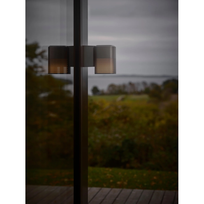 Nordlux - Buitenwandlamp SIDARA 1xE27/15W/230V IP54 antraciet