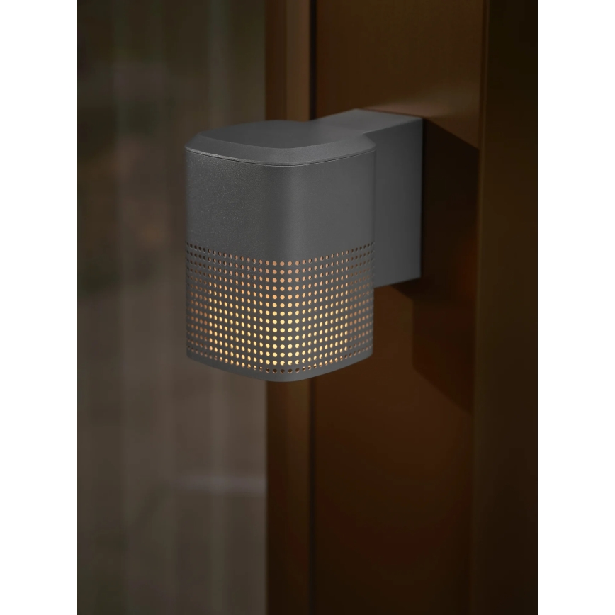 Nordlux - Buitenwandlamp SIDARA 1xE27/15W/230V IP54 antraciet
