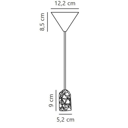 Nordlux - Câble d'alimentation HANG 1xE27/40W/230V blanc