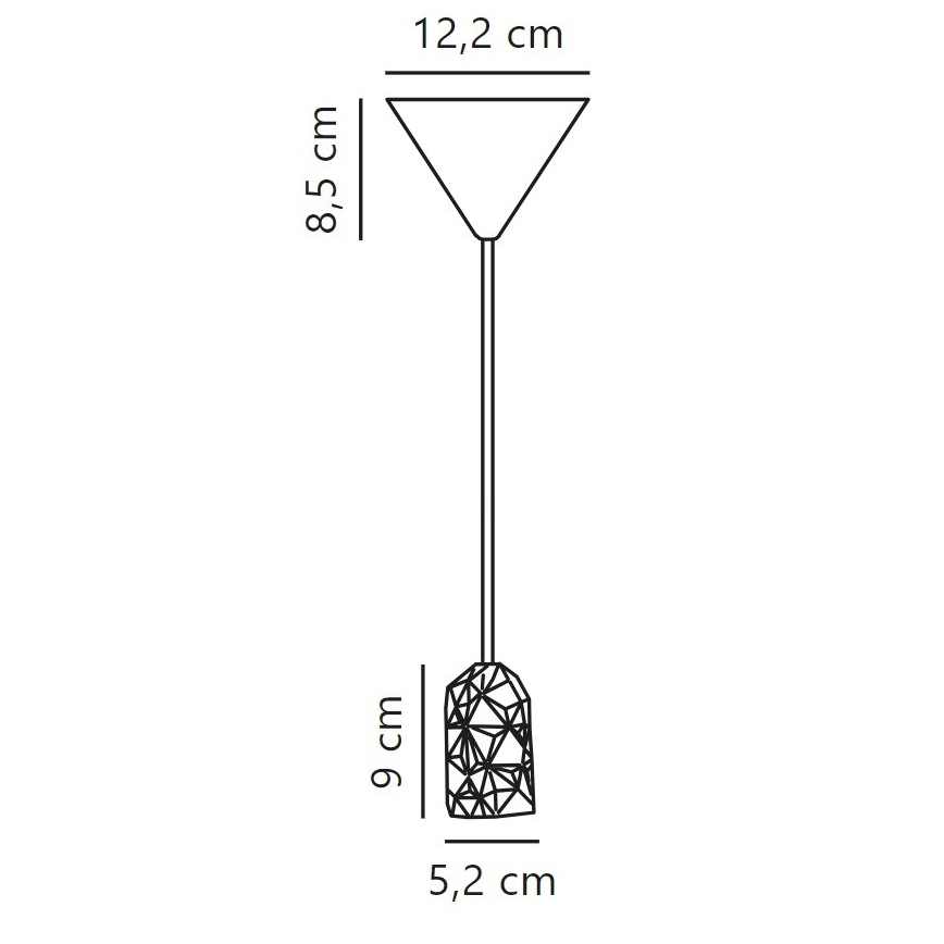 Nordlux - Câble d'alimentation HANG 1xE27/40W/230V cuivre/noir
